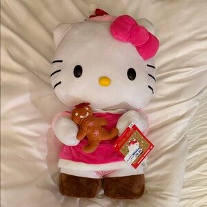 Hello Kitty Holiday Greeter Plush with Pink Bow and Outfit 20 Inches Tall